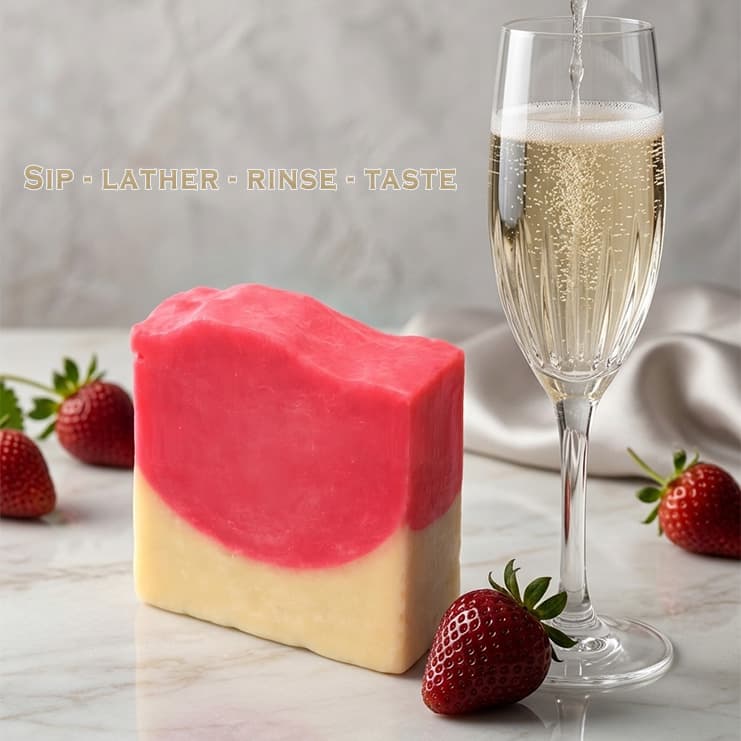 Strawberry over cream — Hush Soap handcrafted soap